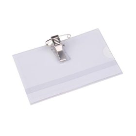   Névkitűző, csíptetővel és tűvel, 88x54 mm, VICTORIA OFFICE   (10db/csomag)