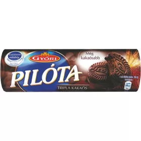   Keksz, 180 g, GYŐRI "Pilóta Tripla", kakaós  (átmenetileg nem rendelhető)