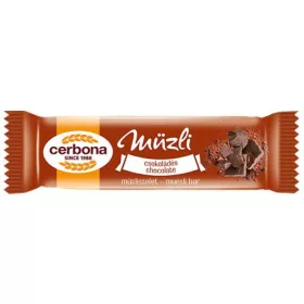 Müzliszelet, 20 g, CERBONA, csokoládés