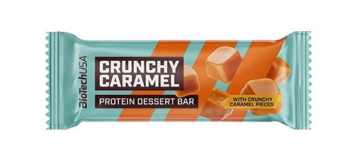 Fehérjeszelet, gluténmentes, 50g, BIOTECH USA "Protein Dessert Bar", Crunchy Caramel