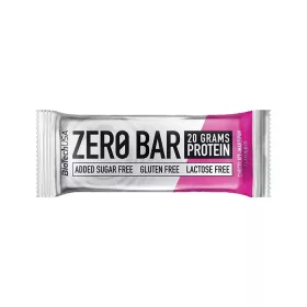   Fehérjeszelet, gluténmentes, 50g, BIOTECH USA "Zero Bar", csokoládé-marcipán