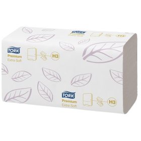   Kéztörlő,  Z hajtás, 2 rétegű, 200 lap, H3 rendszer, Premium, TORK "Extra Soft Singlefold", fehér