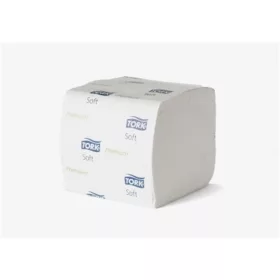   Toalettpapír, hajtogatott, T3 rendszer, 2 rétegű, Premium, TORK "Folded", fehér
