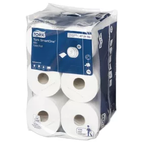   Toalettpapír, T9 rendszer, 2 rétegű, 14,9 cm átmérő, TORK " SmartOne® Mini", fehér