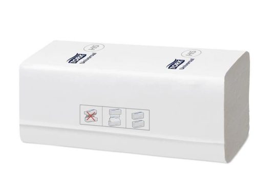 Kéztörlő, hajtogatott, H5 rendszer, 1 rétegű, Universal, TORK "PeakServe", fehér