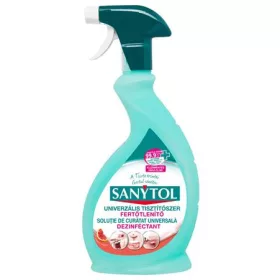  Általános tisztító- és fertőtlenítő spray, 500 ml, SANYTOL, grapefruit
