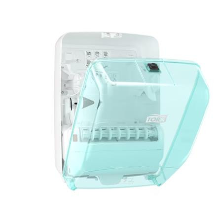 Kéztörlő adagoló, tekercses, W6 rendszer, Performance, TORK, fehér-türkiz