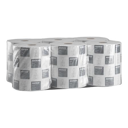 Kéztörlő, tekercses, 2 rétegű, KATRIN, "Plus M/100", hófehér