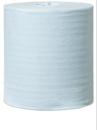 Tisztítókendő, szöszszegény, tekercses, 1 rétegű, 200 db, utántöltő hordozható vödörhöz, W10 rendszer, TORK, türkiz