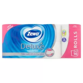   Toalettpapír, 3 rétegű, 16 tekercses, ZEWA "Deluxe, fehér