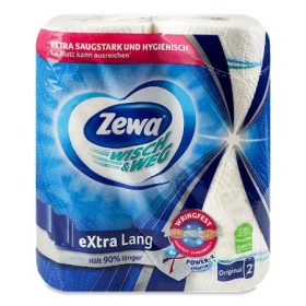   Háztartási papírtörlő, 2 rétegű, 2 tekercses, ZEWA "Wisch&Weg Original"