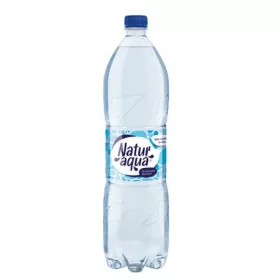 Ásványvíz, szénsavas, NATUR AQUA, 1,5 l