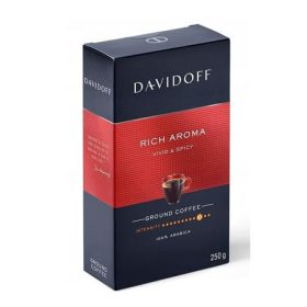   Kávé, pörkölt, őrölt, 250 g, DAVIDOFF "Rich Aroma"