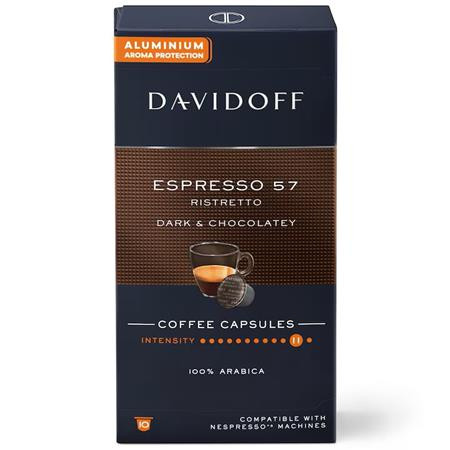 Kávékapszula, 10 db, DAVIDOFF "Espresso 57"