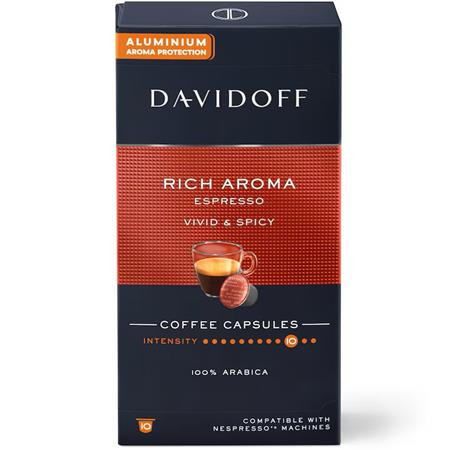 Kávékapszula, 10 db, DAVIDOFF "Rich Aroma"