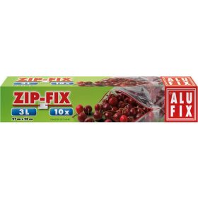 Cipzáras zacskó, 3 l, ALUFIX "Zipp Fix"