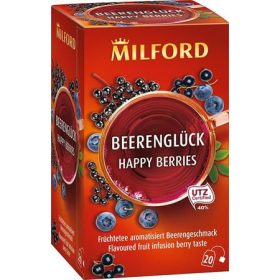   Gyümölcstea, 20x2,5 g, MILFORD "Happy berries", bogyós gyümölcs