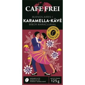   Kávé, pörkölt, szemes, 125 g, CAFE FREI "Buenos Aires-i karamella" bíbor maracujával