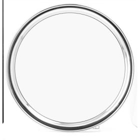 Tálca, kerek, rozsdamentes acél, krómozott, 29cm