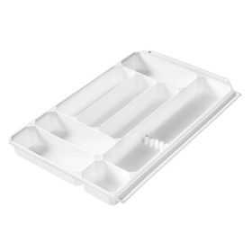 Evőeszköztartó, 8 rekesszel, GASTROMAX, fehér