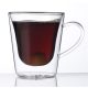 Kávés-teás bögre, duplafalú üveg, 29,5cl, 2db-os szett, "Thermo"