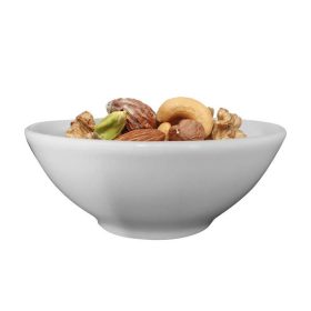   Mogyorós és salátás tálka,ROTBERG, fehér, 12,5 cm, 6db-os szett, "Basic"