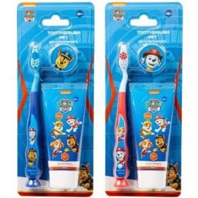   Fogkrém és fogkefe szett, gyerekeknek, 3+, "Paw Patrol", vegyes színek