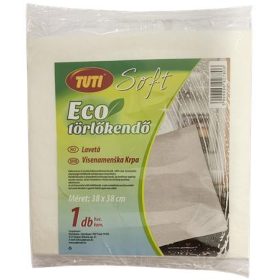   Törlőkendő, univerzális, 38x38 cm, 1 db, TUTI "Soft Eco"