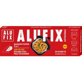   Sütőpapír lapok, kerek, 3 az 1-ben, 30 db, 36 cm, ALUFIX "Premium"