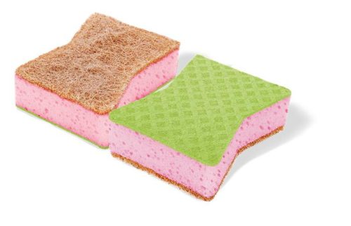 Mosogatószivacs, karcmentes, 2 db, BONUS "Duo"