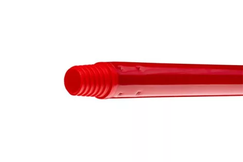 Nyél, menetes, alukróm, 140 cm, BONUS "Heavy Duty", piros