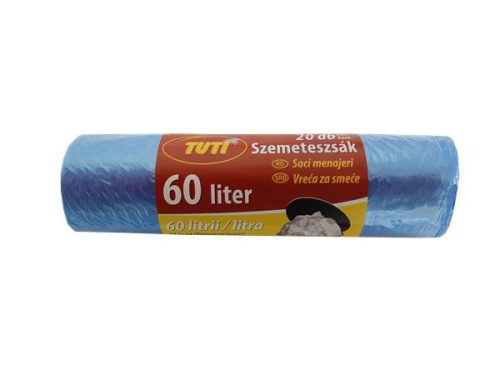 Szemeteszsák, 60 l, 20 db, "Tuti"