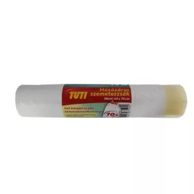 Szemeteszsák, zárószalagos, 70 l, 15 db, "Tuti"