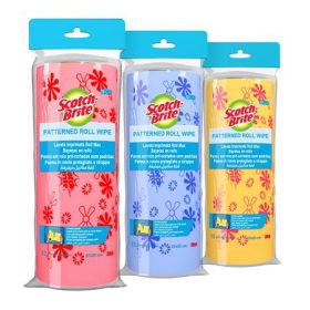   Törlőkendő, univerzális, 12 db, 25x27 cm, 3M "Scotch-Brite", vegyes színek 