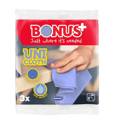 Törlőkendő, univerzális, 3 db BONUS "Uni Cloth"