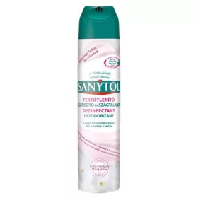   Légfrissítő, fertőtlenítő, 300 ml, SANYTOL, fehér virág