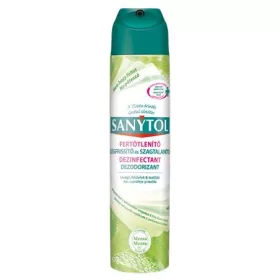 Légfrissítő, fertőtlenítő, 300 ml, SANYTOL, menta