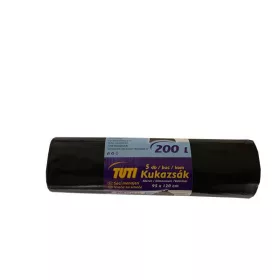   Szemeteszsák, extra erős, 200 l, 5 db, "Tuti MEGA"