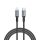 USB kábel, USB-C - Lightning (Apple), 1,2m, VERBATIM, fekete