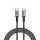 USB kábel, USB-C - USB-C, 1,2 m, 100W, VERBATIM, fekete