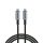 USB kábel, USB-C - USB-C, 1,2 m, 240W, VERBATIM, fekete
