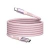 USB kábel, USB-C - USB-C, 1,2 m, 60W, mágneses, VERBATIM, rózsaszín