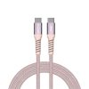 USB kábel, USB-C - USB-C, 1,2 m, 60W, mágneses, VERBATIM, rózsaszín