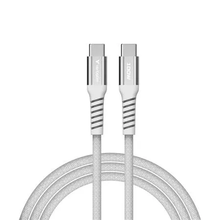 USB kábel, USB-C - USB-C, 1,2 m, 100W, mágneses, VERBATIM, szürke