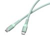 USB kábel, USB-C - USB-C, 1,2 m, 100W, mágneses, VERBATIM, zöld