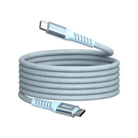   USB kábel, USB-C - USB-C, 1,2 m, 100W, mágneses, VERBATIM, kék