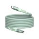 USB kábel, USB-C - USB-C, 1,2 m, 60W, mágneses, VERBATIM, zöld
