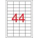Etikett, univerzális, 48,5x25,4 mm, APLI, 22000 etikett/csomag