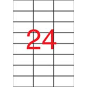   Etikett, 70x37 mm, poliészter, időjárásálló, matt, APLI, áttetsző, 480 etikett/csomag