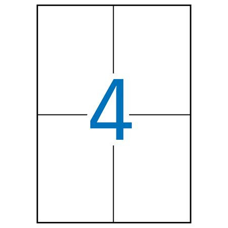 Etikett, 105x148 mm, színes, APLI, zöld, 80 etikett/csomag